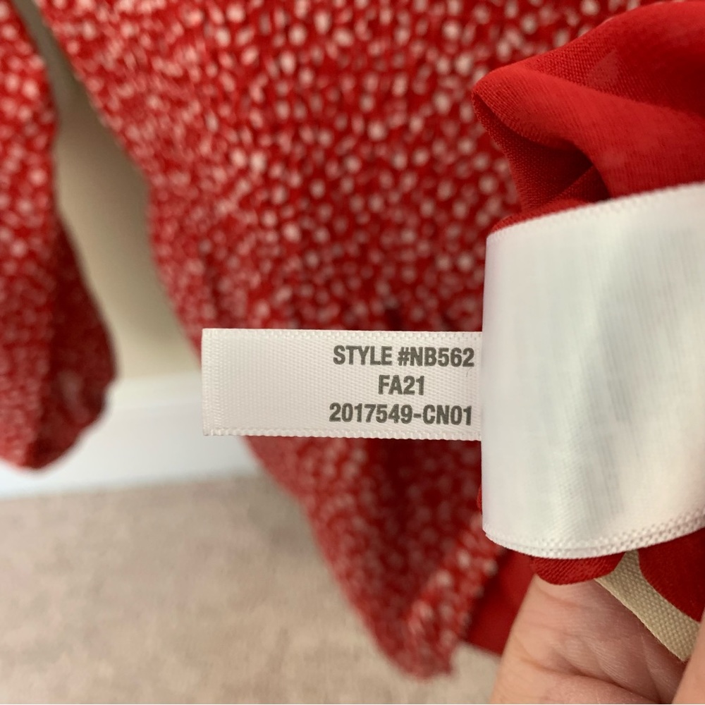 NWOT Georgette Lucie Smocked Peplum Top in Batik Vine - Picture 5 of 8